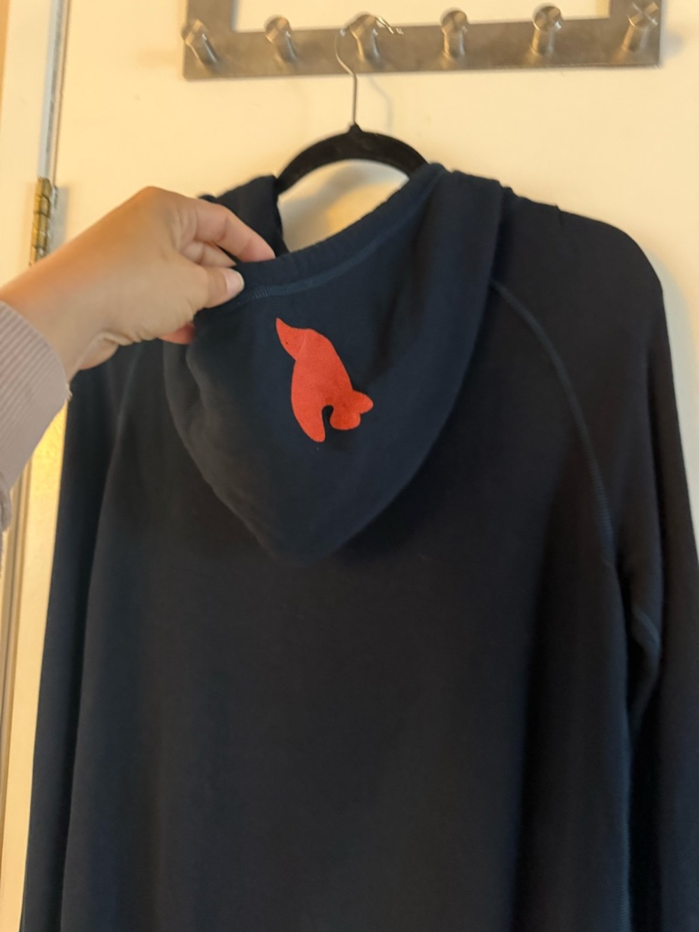 Free City SUPERFLUFF LUX Pullover Hoodie Navy - Picture 3 of 5